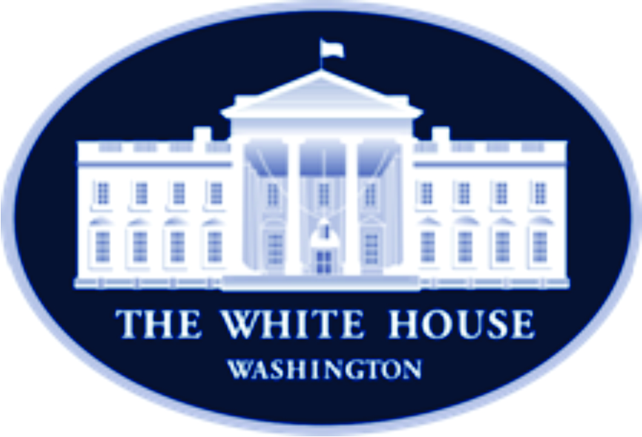 white house logo. The White House